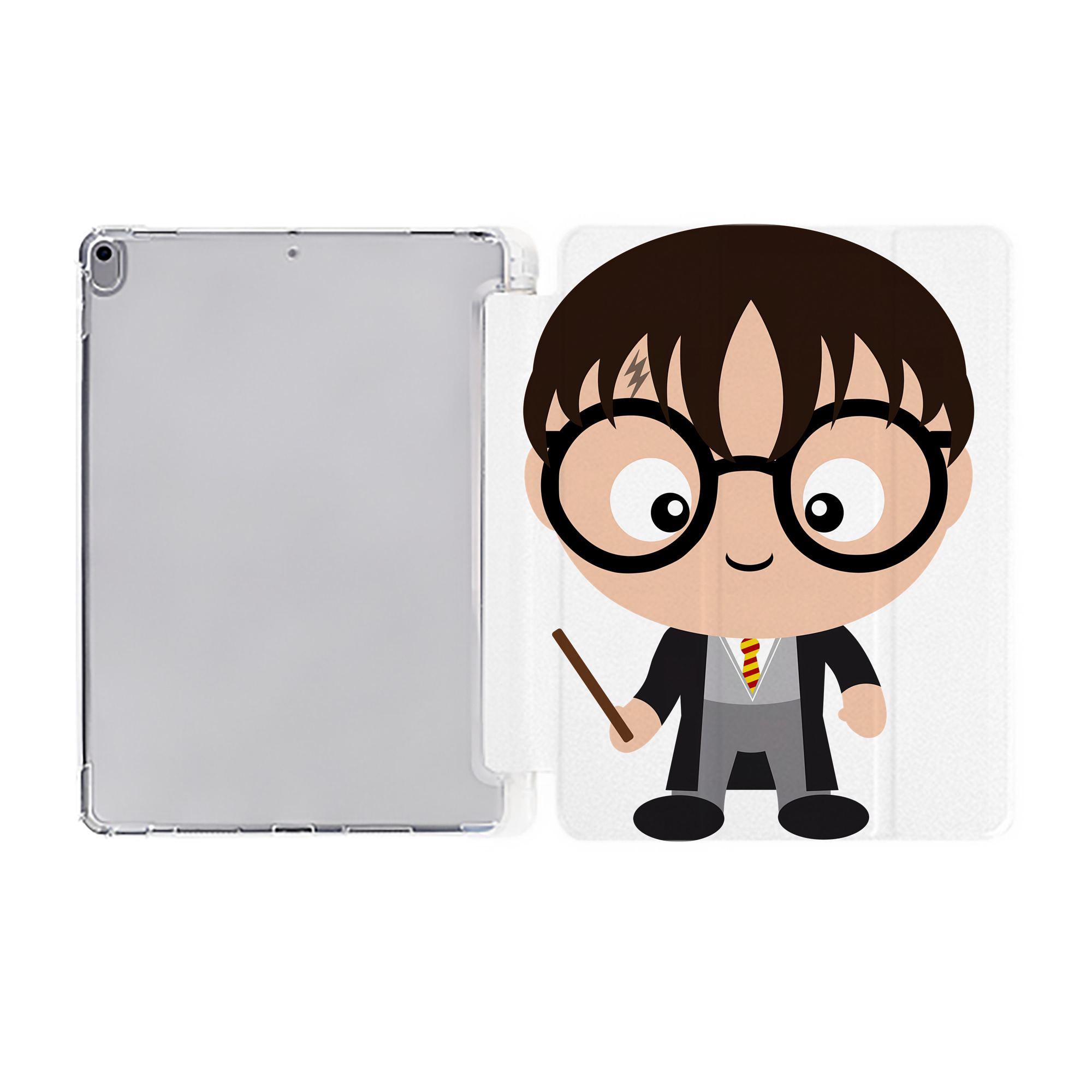 （画像用） Harry Potter ハリー・ポッターシリーズ IPad ケース ペン収納付き 三つ折りスタンド PUレザー×シリコン 対応機種9.5/10.5/10.9インチ